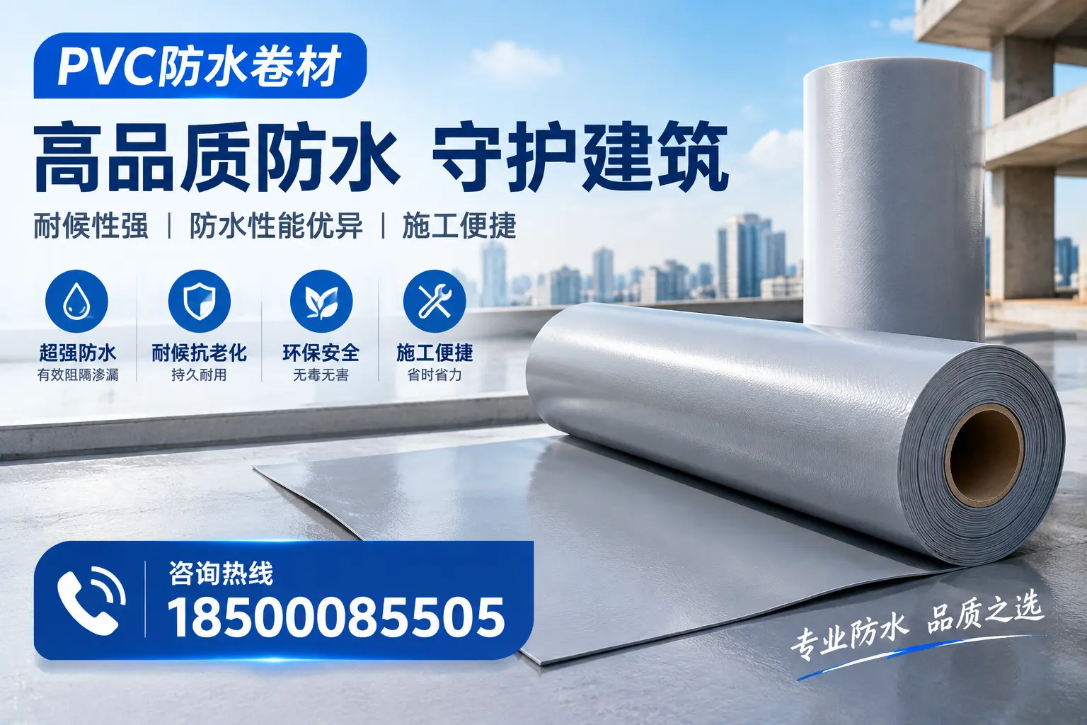 PVC防水卷材的防水效果评测，适合东莞的科学依据